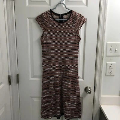 Tory Burch dress size xs print w/ eyelet trim - Image 1 of 4