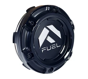 Fuel Off-Road Matte Black Wheel Center Cap Black Rivets 1004-68BLD / 3 1/8" OD - Picture 1 of 1
