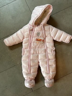 Schneeanzug von Kanz Neu in Gr.68 Mädchen in Rosa mit Schuhen, Teddyfellfutter - Bild 1 von 2