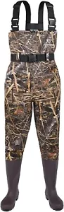 Fishingsir Camo 2-Ply Nylon PVC Waterproof Fishing Chest Waders (US Sz 6M / 8W) - Picture 1 of 5