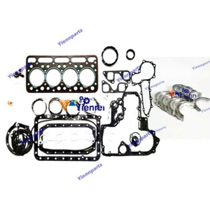 V1702 Metal Kit Main Rod Bearing+Gasket Kit For Kubota L2900DT L355SS Tractor - Picture 1 of 3