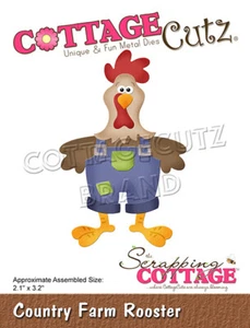 Neu Scrapping Cottage Cutz Metall Stanzschablone Country Farm Hahn - Bild 1 von 1