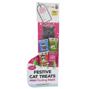 I Love My Cat Festive Cat Treats 3 x 50g - Picture 1 of 5
