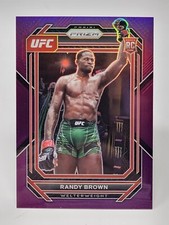 2023 Panini Prizm UFC Randy Brown Purple Prizm RC Rookie /149