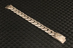 Raro Chino Miao Plata Fundida a Mano Cabeza de Caballo Estatua Pulsera Decoración del Hogar - Imagen 1 de 6