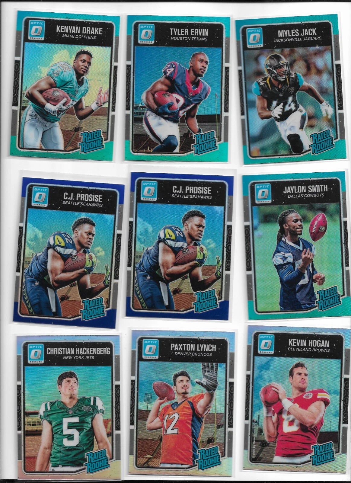 Jaylon Smith 2016 Donruss Optic Aqua 93/299!
