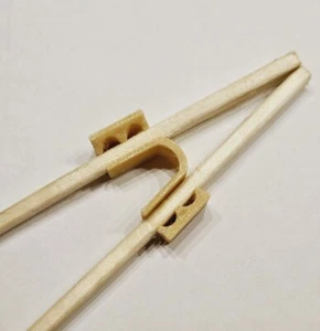 New 10 Pack - Reusable Kid Chopstick Helpers, Beginner Trainer - Washable - Picture 1 of 6