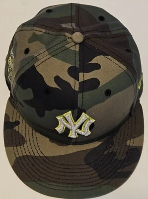 NEW YORK YANKEES MLB NEW ERA 59FIFTY 1996 WORLD SERIES FITTED CAMO HAT/CAP 7 3/8 - Image 1 of 4