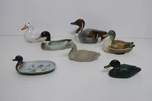 Konvolut von 7 ! hübschen Enten Keramik Holz Messing Deckeldosen Top!  - Bild 1 von 12