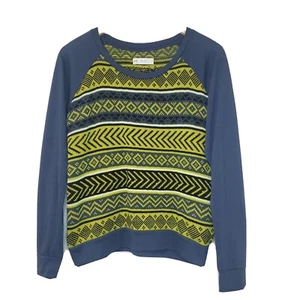 KK Intl Handmade Cotton Strickpullover Pullover Gr. M Farbe Blau/Gelb - Bild 1 von 7