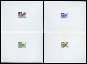 France Scott 1653-56 Four Epreuves deluxe sheets CATHEDRALS - Picture 1 of 1