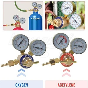 Oxygen Regulator & Acetylene Gas Regulator Victor Welding Cutting Torch Gauge US - Picture 1 of 14