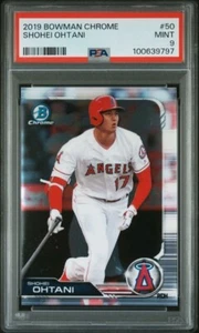 2019 Bowman Chrome #50 Shohei Ohtani PSA 9 - New Slab Angels Dodgers - Picture 1 of 2