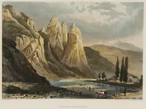 WINKLES (*1801) nach FROMMEL (*1789), Rheingrafenstein, um 1840, Sst. Romantik - Bild 1 von 5