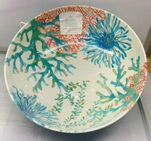 Blue Coral XL Salad Serving Bowl New 12 " Sigrid Olsen Melamine New NWT - Picture 1 of 4