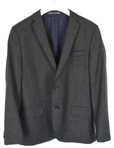 J.Lindeberg Mick Dressed Wool Check Regular Fit Blazer Men's (Eu) 50 Grey - Picture 1 of 9