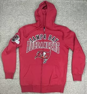 NFL Tampa Bay Buccaneers Equipo Ropa Cremallera Completa Manga Larga Sudadera con Capucha Talla Pequeña - Imagen 1 de 13