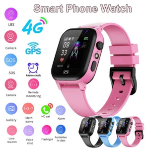 Kids 4G Smart Watch SOS GPS Location Camera Video Call SIM Card Children Gift - Afbeelding 1 van 9