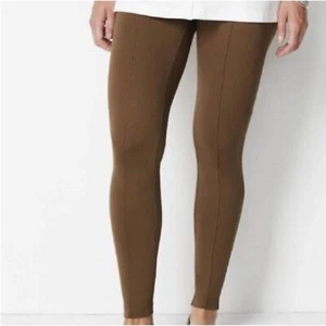 J.Jill Mujer Mujer XL Marrón Madera de Haya Cintura Elástica Pull-On Ponte Leggings Nuevo con Etiquetas - Imagen 1 de 8