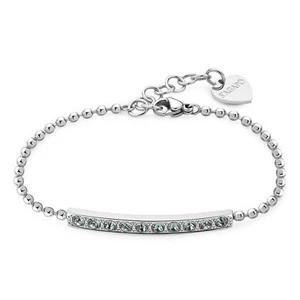 Sagapo Bracciale Acciaio Con Centrale Di Cristalli Donna Sagapò SDZ16 S'agapo - Foto 1 di 4