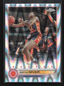 2023 Topps Chrome McDonald's All American Raywave Refractor Indya Nivar