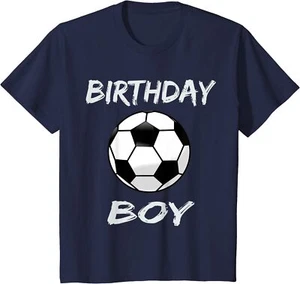 Soccer Birthday Boy Soccer Theme Birthday Party Youth Unisex T-shirt - Picture 1 of 6