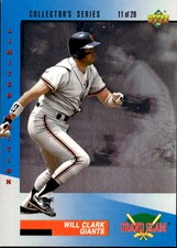 1993 Upper Deck Denny's Grand Slam Holograms Will Clark  11