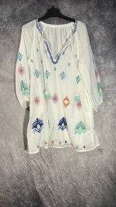 Tommy Bahama acquerello Ikat tunica scollo diviso donna taglia XL - Foto 1 di 11