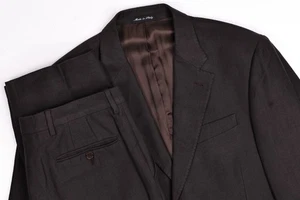 PAUL SMITH Italian Men's Brown Wool/Flax Suit 40R Pants 32x35 - Picture 1 of 18