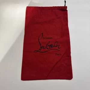 Christian Louboutin sacchetto antipolvere rosso 14,5 x 9,4 pollici - Foto 1 di 8