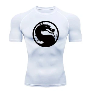 Mortal Kombat Compression Shirt/Dragon Printed Compression Shirt - Picture 1 of 18