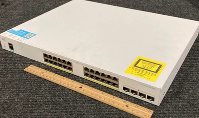Cisco CBS350-24FP-4X 24-Port Network Switch - Image 1 of 4