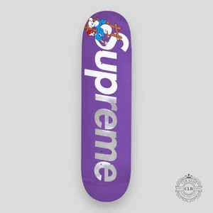 SUPREME SMURFS SKATE DECK - PURPLE - Picture 1 of 1