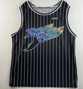 NUEVA Camiseta de Baloncesto Tampa Bay Devil Rays a Rayas Phillips #35 Para Hombre Mediana M - Imagen 1 de 5