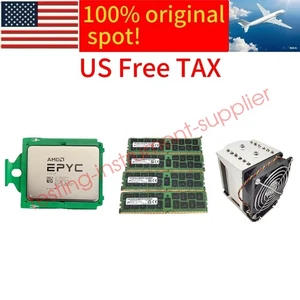 AMD EPYC 7302P +8x16g 2666 DDR4 ECC+4u cooler 16 cores 3.0GHz combination - Picture 1 of 4