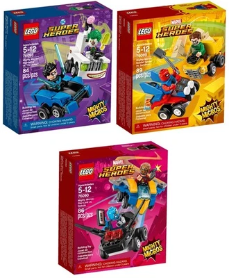 🌟NEW🌟 Lego DC & Marvel Super Heroes Mighty Micros 3 Sets Collection 🌟SEALED🌟 - Image 1 of 4
