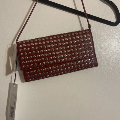 Bolso de Hombro Loeffler Randall Charlee Cuero Negro/Plateado con Bolsa para el Polvo*Nuevo Foto 1 de 4