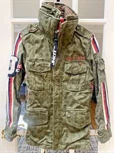 Jack1t Jacke USA Surplus Parka Military Flight Olive Camo Flight Damen Gr. M - Bild 1 von 14