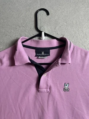 Polo Psycho Bunny Rosa Pima Algodón Manga Corta Para Hombre Talla 5 Foto 1 de 4