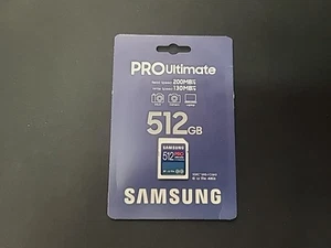 Samsung PRO Ultimate 512GB SDXC Full Size SD Card U3 MB-SY512S/AM*BRAND NEW* - Picture 1 of 3