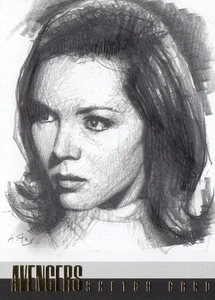 LOS VENGADORES SERIE 3 ORO (2011) - BOCETO AÑO ANDY FRY EMMA PEEL 1/1 (5) - Imagen 1 de 2