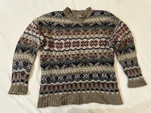 Vintage 90s Abercrombie & Fitch THE BIG SWEATER Large Wool Pullover - Picture 1 of 11