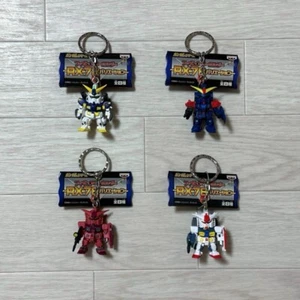 Mobile Suit Gundam figure key chain Lot 4 set rare retro Japan anime m604 4 - Picture 1 of 4