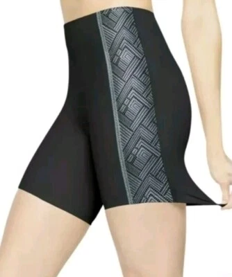 Modelador de medio muslo Spanx 2524 metálico de lujo y delgado negro adelgazante talla pequeña Foto 1 de 3