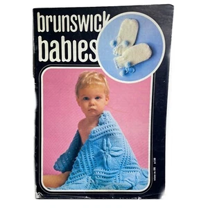 Brunswick Babies Knit Crochet Pattern Booklet Vol 696 Blanket Booties Sweater - Picture 1 of 1