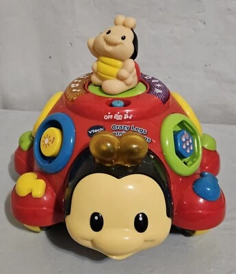 Brinquedo educativo Vtech Crazy Legs Learning Bugs criança aprendizagem números música - Imagem 1 de 3