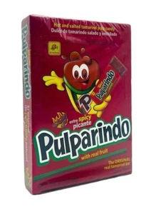 Pulparindo Spicy De La Rosa Tamarinden Fruchtfleisch Hot & Salted Mexican Candy 20 Stück - Bild 1 von 3