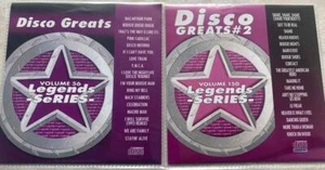 LEGENDS 2 CDG KARAOKE DISCS DISCO GREATS VOL 1 & 2 OLDIES CD+G set cd lot cds - Picture 1 of 1