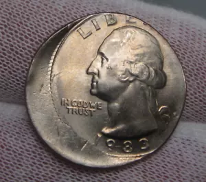 ERRORE DI ZECCA: 1983-P Rivestito Washington Quarter. - Foto 1 di 10