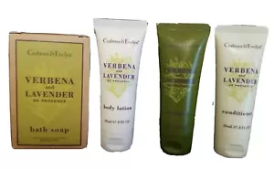 Lotto 4 set da viaggio Crabtree Evelyn, shampoo verbena, balsamo, lozione, molto nuovi - Foto 1 di 10